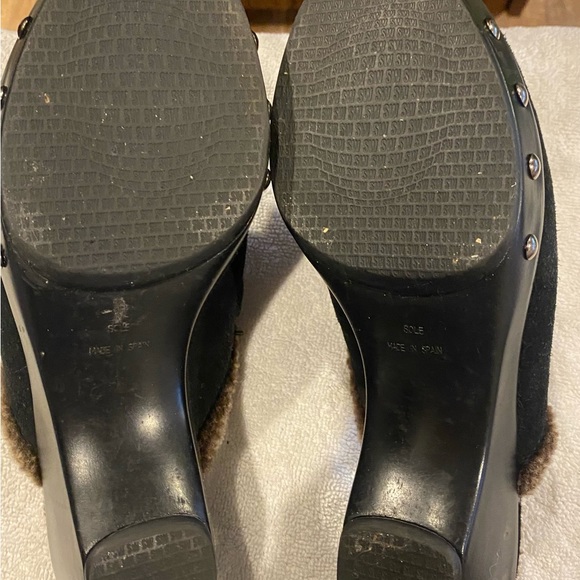 Stuart Weizmann Lined Mules Sz 7 - Picture 6 of 7